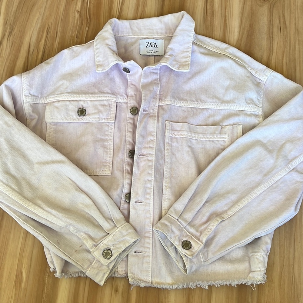 Lavender Denim Jacket from Zara Kids